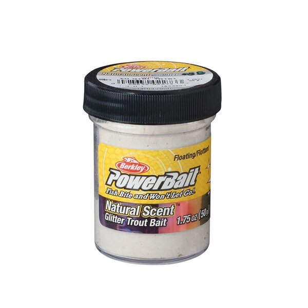 Berkley PowerBait® Forellenteig FISH PELLET WHITE GLITTER floating