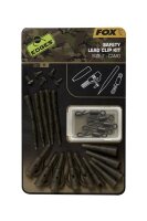 Fox Edges Camo Safety Lead Clip Kit Size 7
