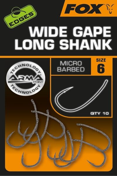 Fox Edges Super Wide Long Shank Gr.7