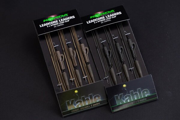 Korda Kable Leadcore Leader Hybrid Lead Clip QC Weed