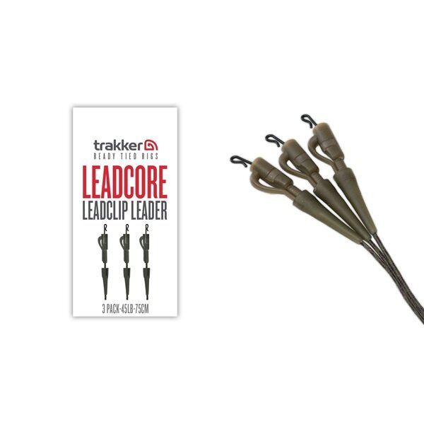 Trakker Leadcore Leadclip Leader 3 Stück 75cm