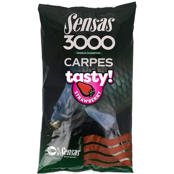 Sensas 3000 World Champion CARPES tasty STRAWBERRY 1Kg