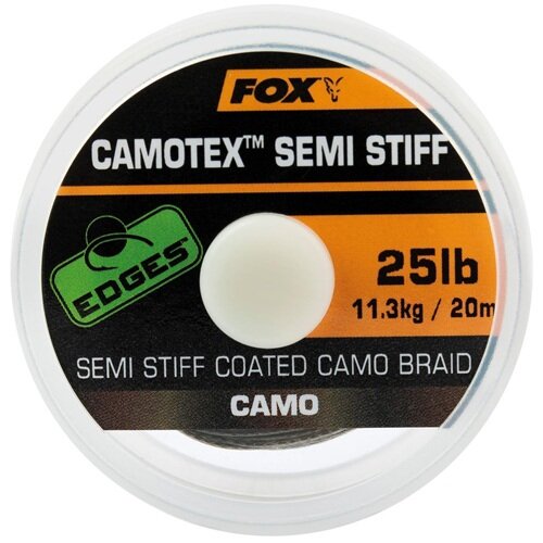 Fox Edges Camotex Semi Stiff Coated Camo Braid 20m /25lb