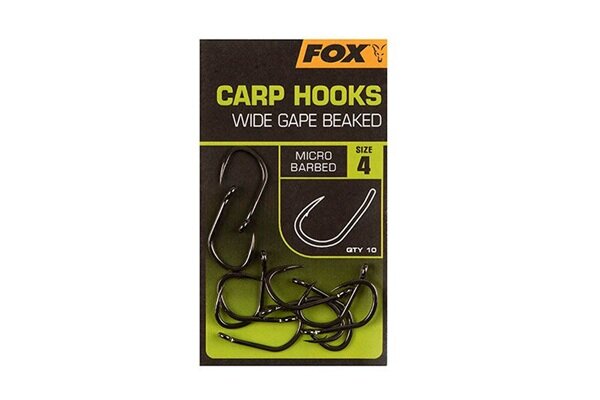 Fox Carp Hook Wide Gape Baked Gr.4