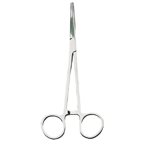Jenzi Arterienklemme, gebogen 16cm