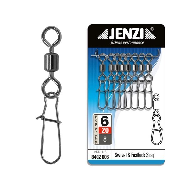 Jenzi Fastlip Karabiner-Wirbel Gr.6