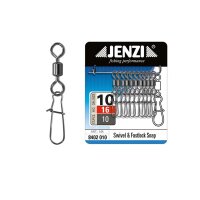 Jenzi Fastlip Karabiner-Wirbel Gr.10