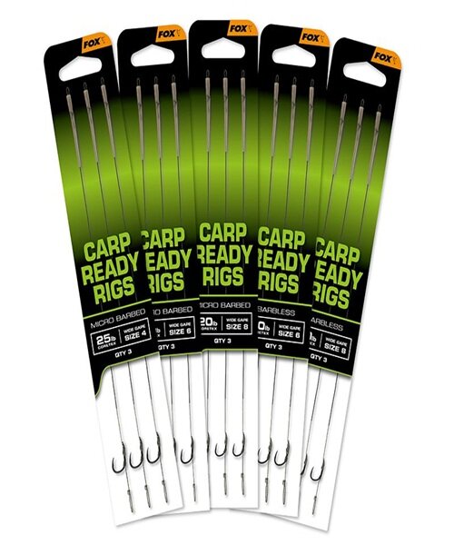 Fox Carp Ready Rig Wide Gape Gr.6 20lb