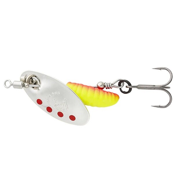 Savage Gear Grub Spinner #1 / 3.8g Silver Red Yellow