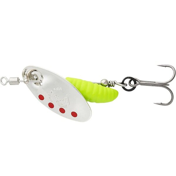 Savage Gear Grub Spinner #1 / 3.8g Silver Red Lime