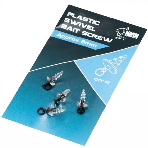 Nash Tackle Plastic Swivel Bait Screw 8 mm