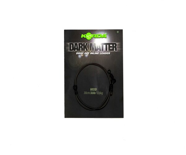 Korda Dark Matter Leader Drop Off Inline 30lb 30cm Weed