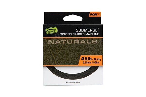 Fox Edges Submerge Naturals Braid 600m 0,25mm / 45lb