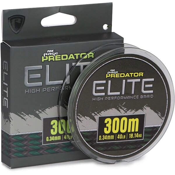 Fox Rage Predator Elite Braid 300m 0,34mm | 18,14kg