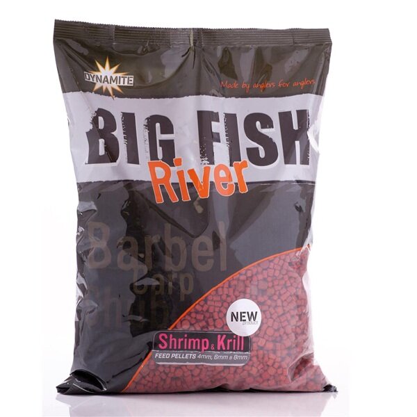 Dynamite Baits Big Fish River Feed Pellets Shrimp & Krill