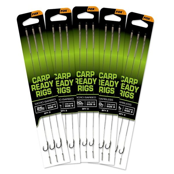 Fox Carp Ready Rig Wide Gape Gr.4 25lb