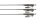 Fox Edges Naturals Leadcore Lead Clip Leaders 3pcs 50lb