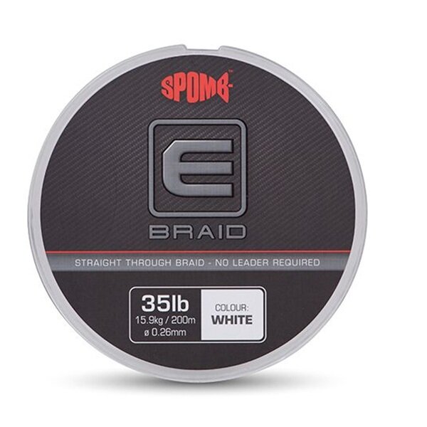 Spomb E Braid White 200m 0.26mm 35lb