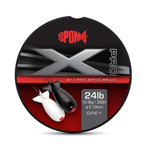 Spomb X Pro Braid Grey 8+1 300m 0,18mm 24lbs