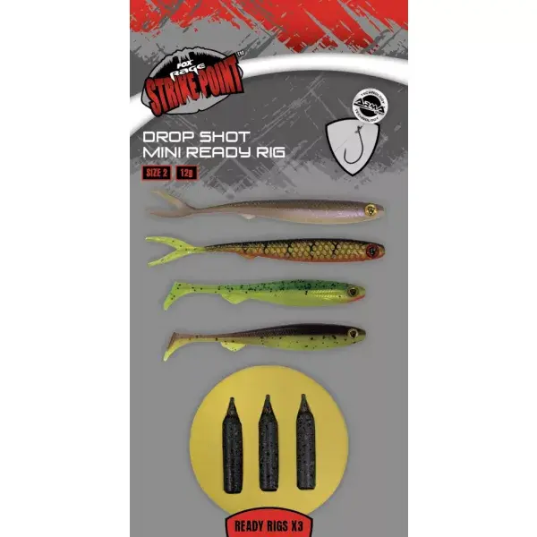 Fox Rage Drop Shot Ready Rigs Mini Size 2 /3 Stk.