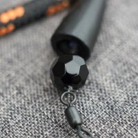Zeck Faceted Glass Bead 6mm | Black | 10 Pcs