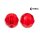 Zeck Faceted Glass Bead 8mm | Red | 10 Pcs