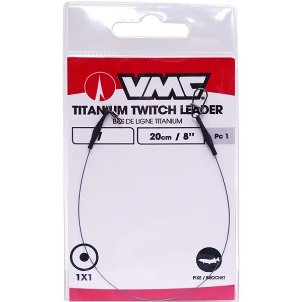 VMC Titanium Twitch Leader 20cm | 5kg